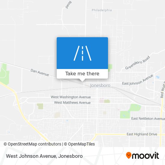 West Johnson Avenue map