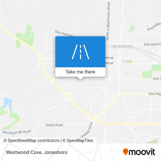 Mapa de Westwood Cove