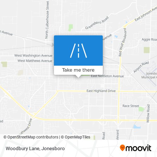 Woodbury Lane map