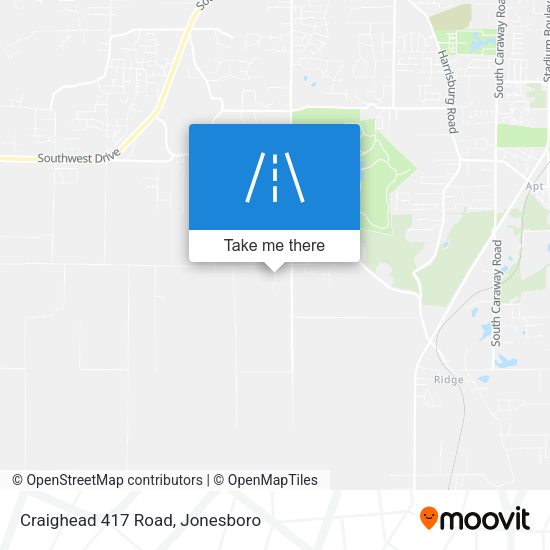 Mapa de Craighead 417 Road