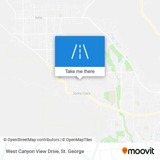 West Canyon View Drive map