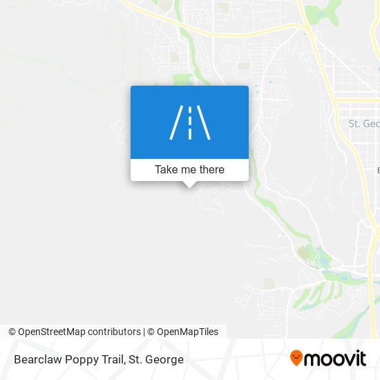 Bearclaw Poppy Trail map