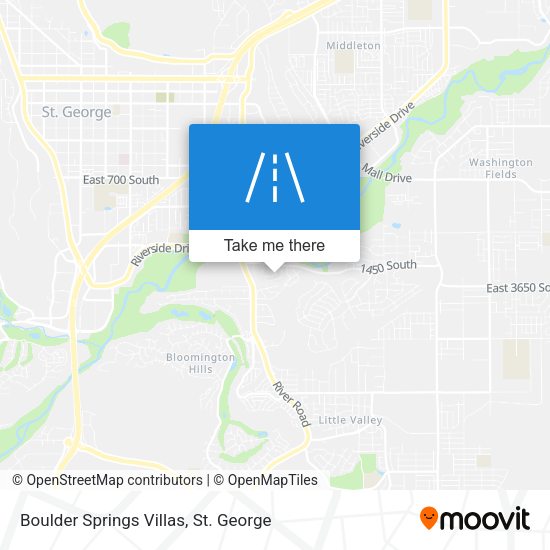 Boulder Springs Villas map