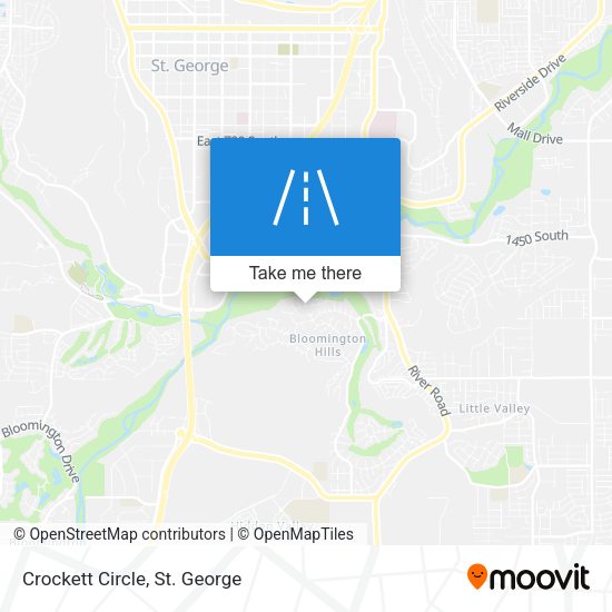 Mapa de Crockett Circle