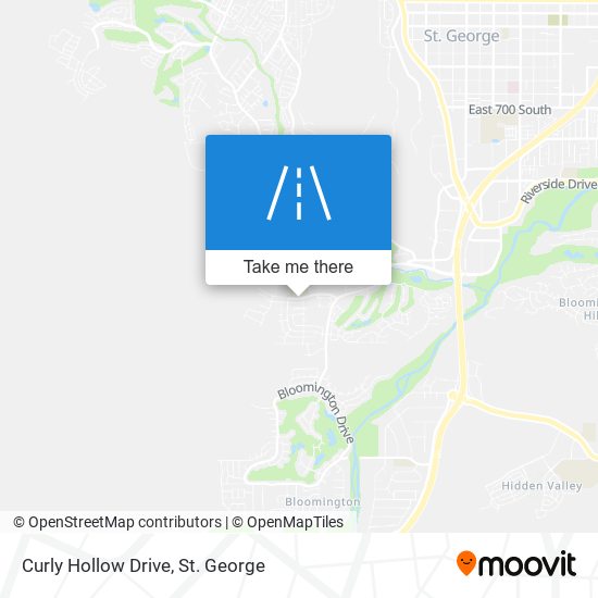 Curly Hollow Drive map