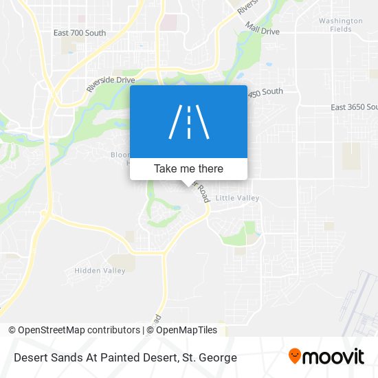 Desert Sands At Painted Desert map