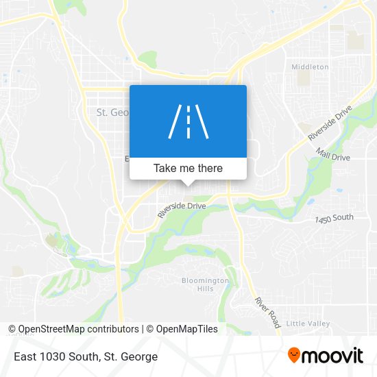 Mapa de East 1030 South