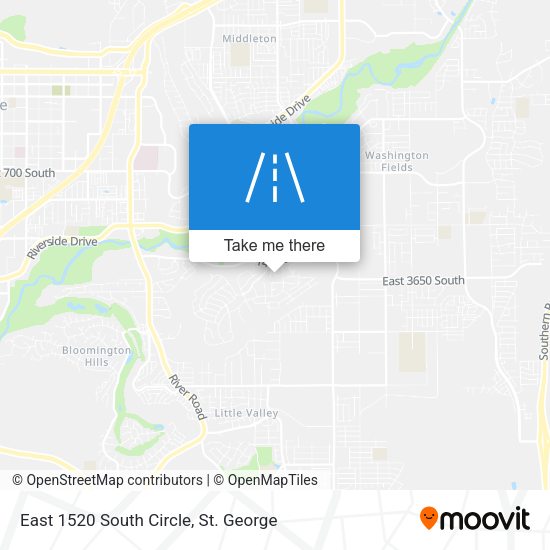 East 1520 South Circle map