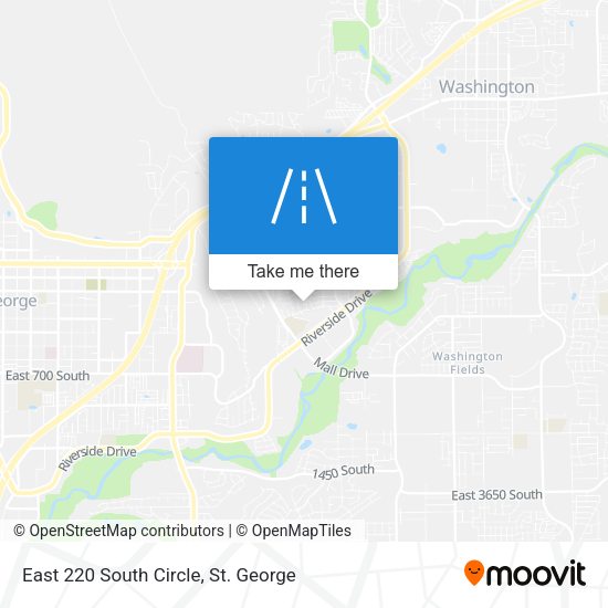 East 220 South Circle map