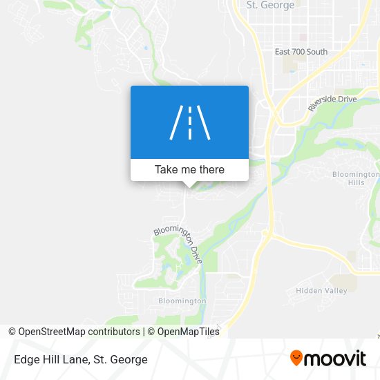 Edge Hill Lane map