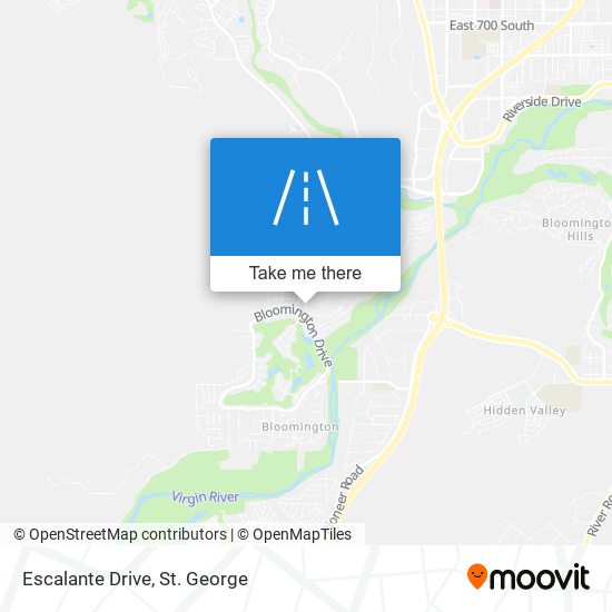 Escalante Drive map