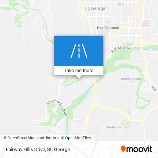 Mapa de Fairway Hills Drive
