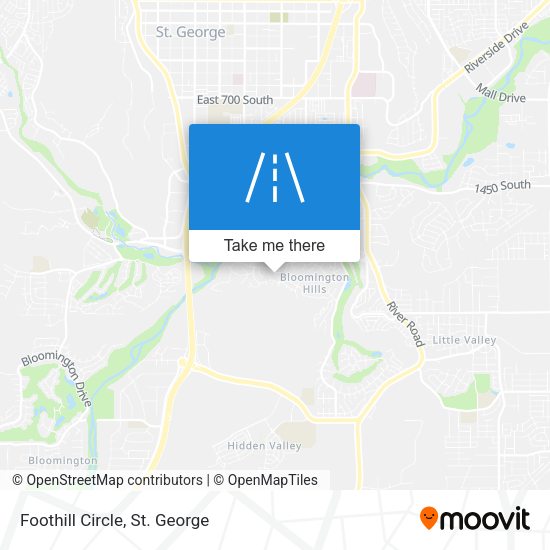 Mapa de Foothill Circle