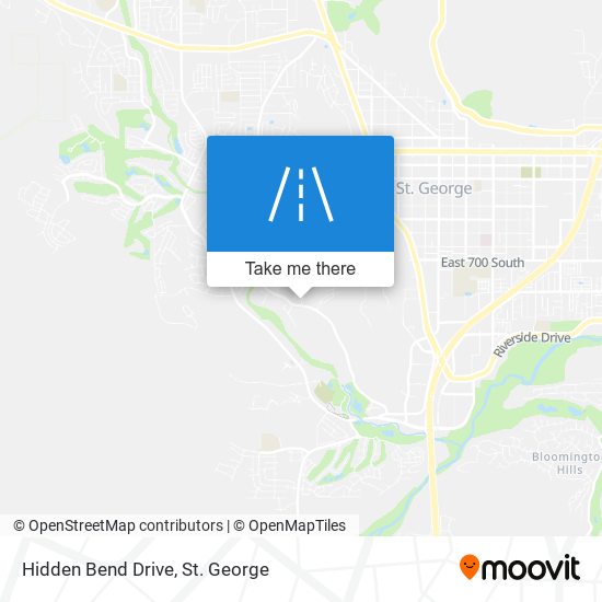 Hidden Bend Drive map