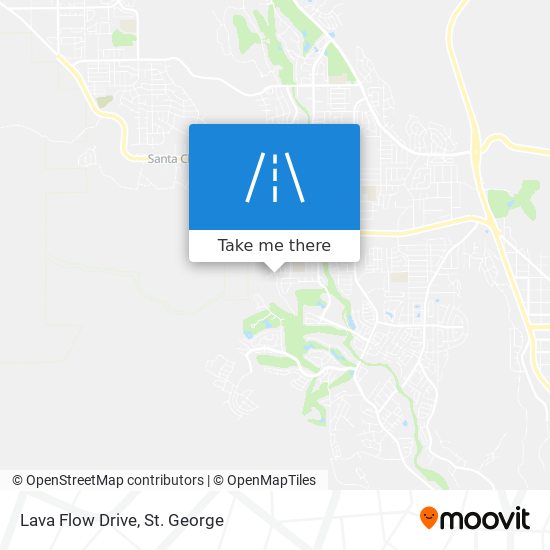 Lava Flow Drive map