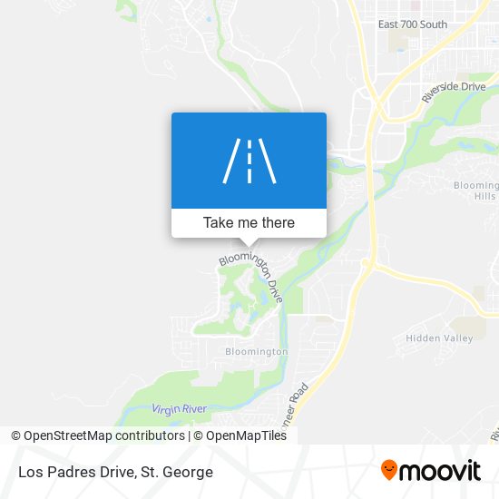 Los Padres Drive map