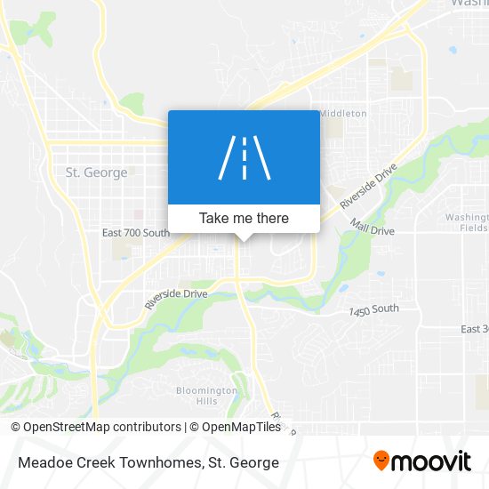 Meadoe Creek Townhomes map