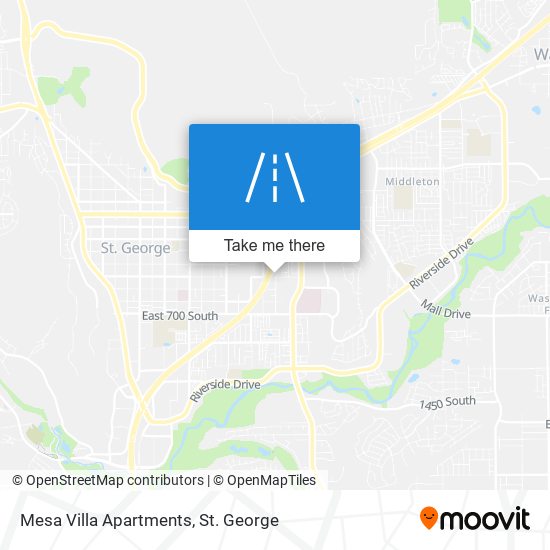 Mesa Villa Apartments map