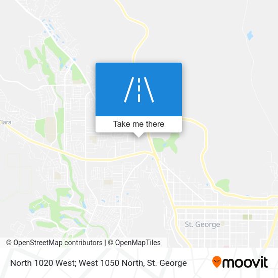 Mapa de North 1020 West; West 1050 North