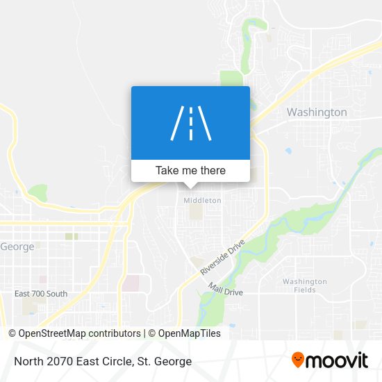 North 2070 East Circle map