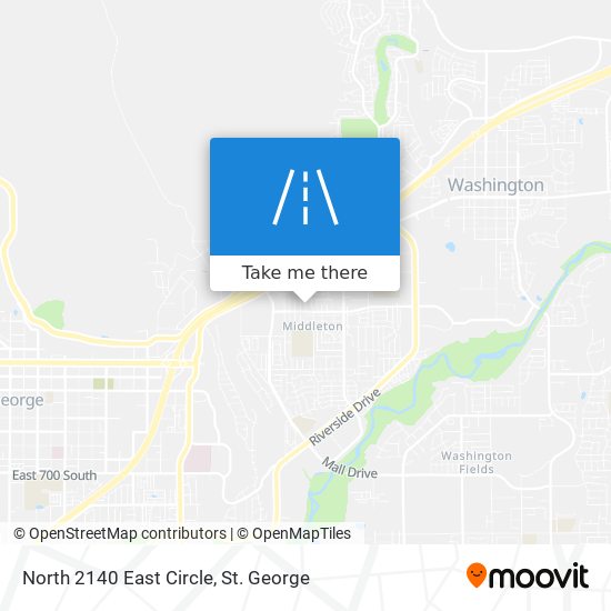 North 2140 East Circle map