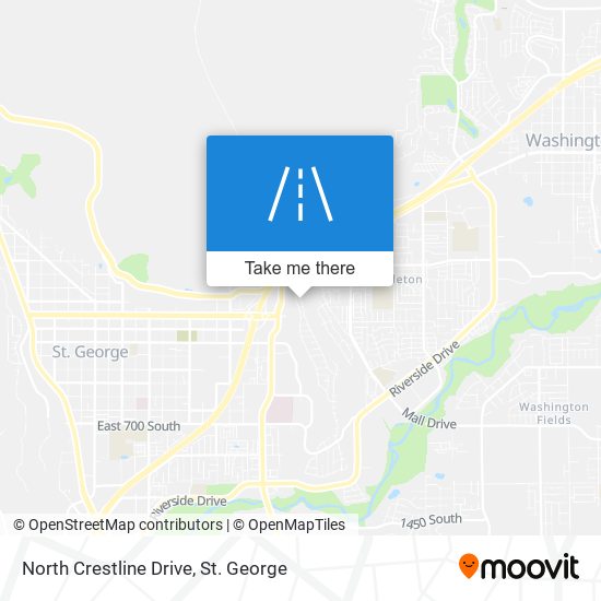 Mapa de North Crestline Drive