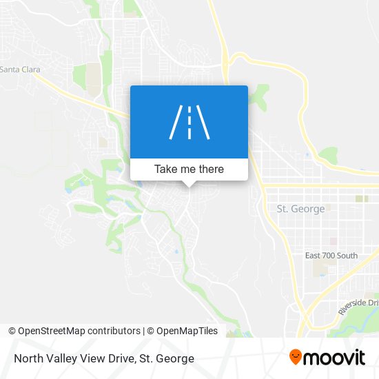 Mapa de North Valley View Drive