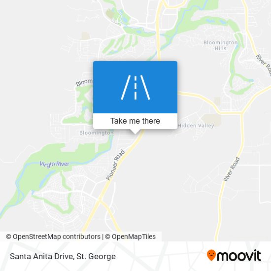 Santa Anita Drive map