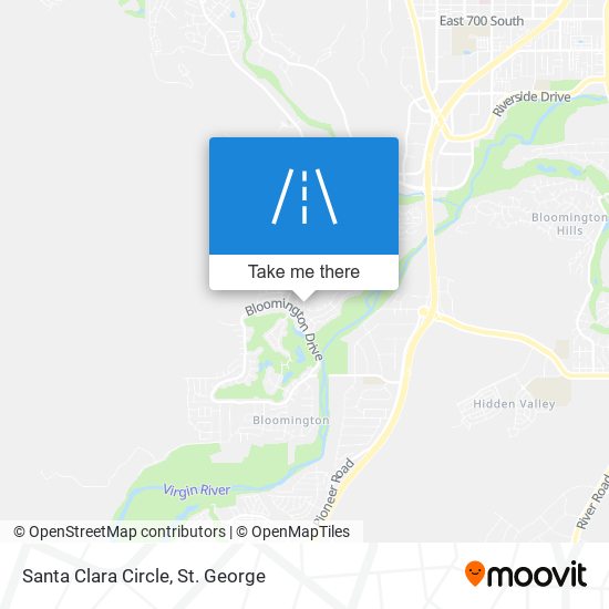 Santa Clara Circle map