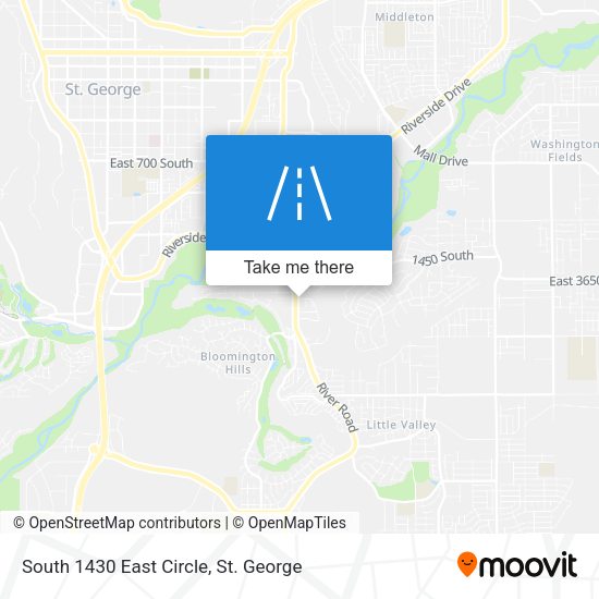 South 1430 East Circle map