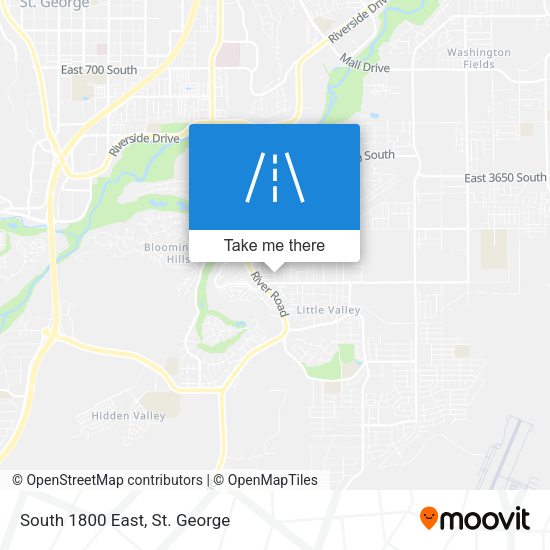 Mapa de South 1800 East