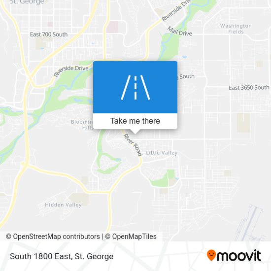 South 1800 East map