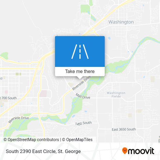 South 2390 East Circle map