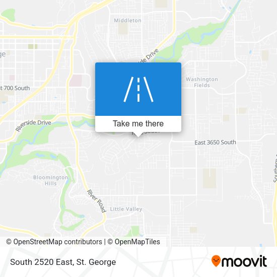 Mapa de South 2520 East