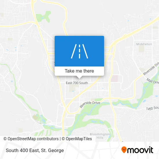 South 400 East map