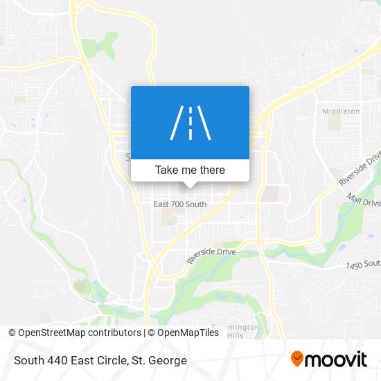 South 440 East Circle map