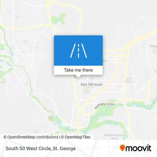 Mapa de South 50 West Circle