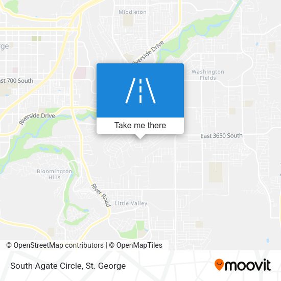 South Agate Circle map