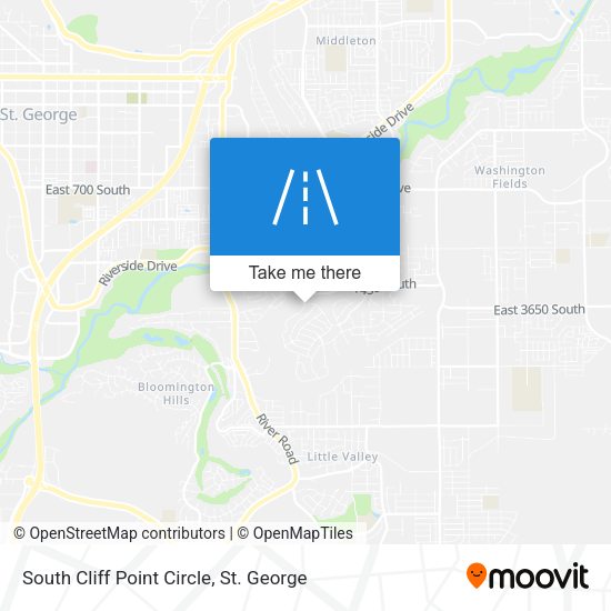 South Cliff Point Circle map
