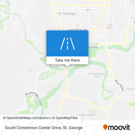 South Convention Center Drive map