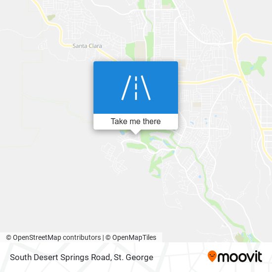 South Desert Springs Road map