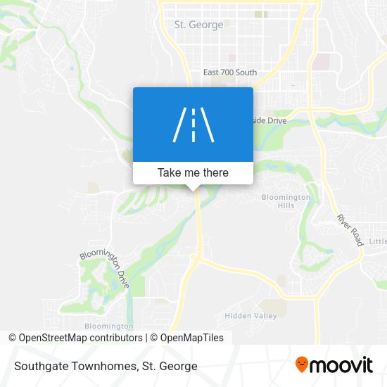 Mapa de Southgate Townhomes
