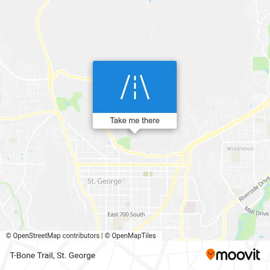 T-Bone Trail map