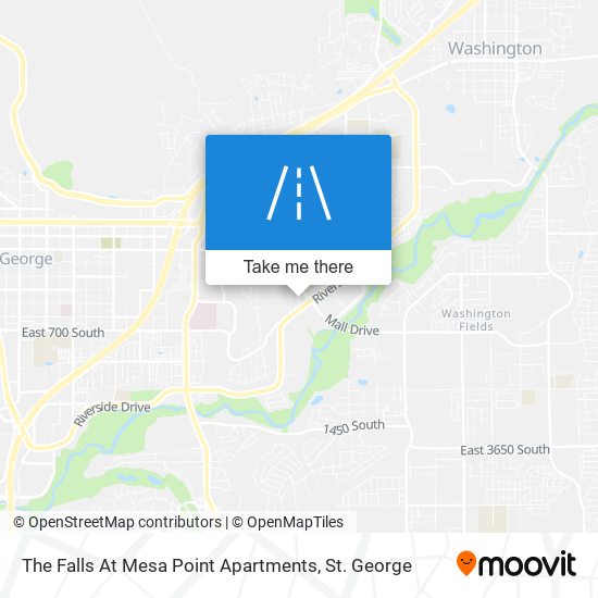 The Falls At Mesa Point Apartments map