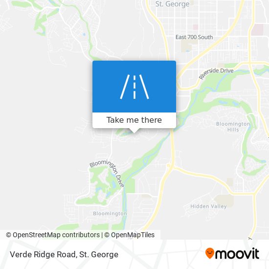 Verde Ridge Road map