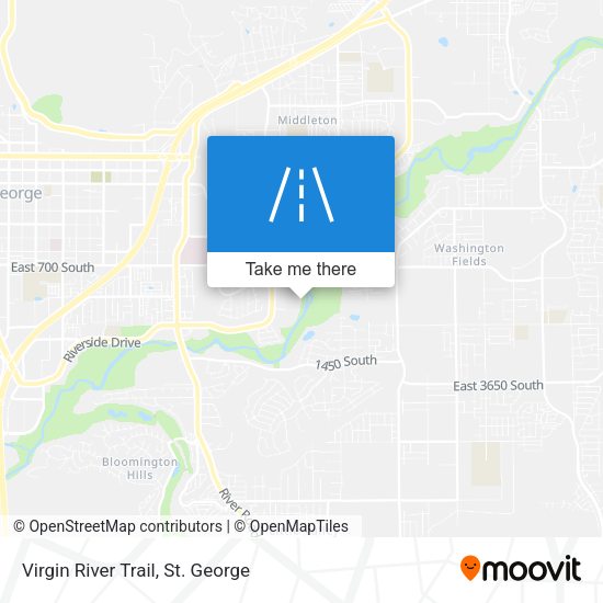 Virgin River Trail map