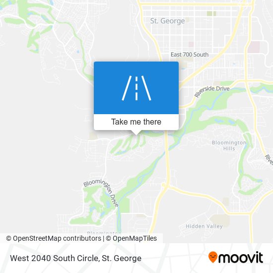 Mapa de West 2040 South Circle