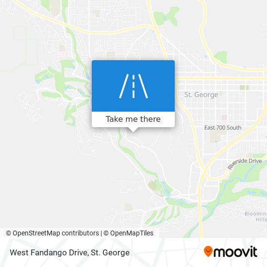 West Fandango Drive map