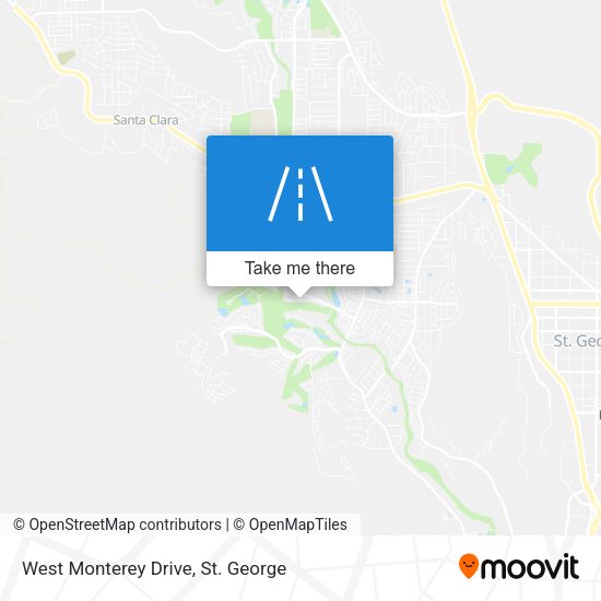 West Monterey Drive map