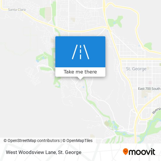 West Woodsview Lane map